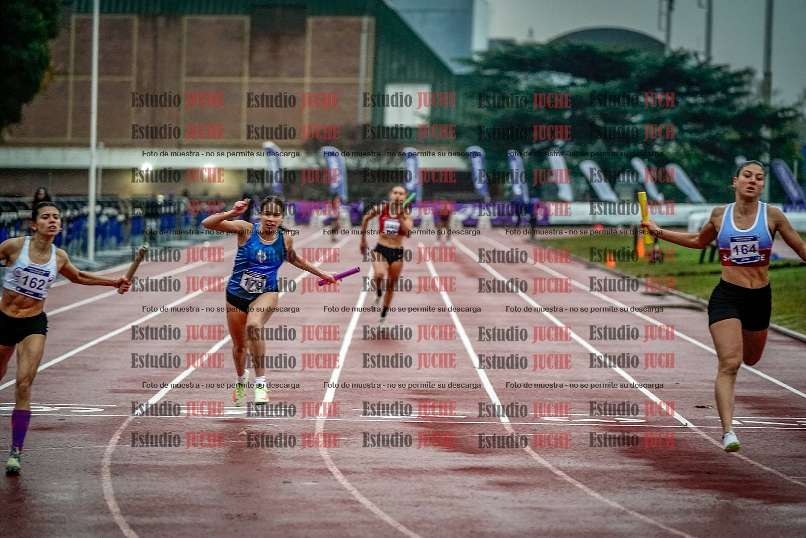 Fotos de las postas 4x100 m de mujeres