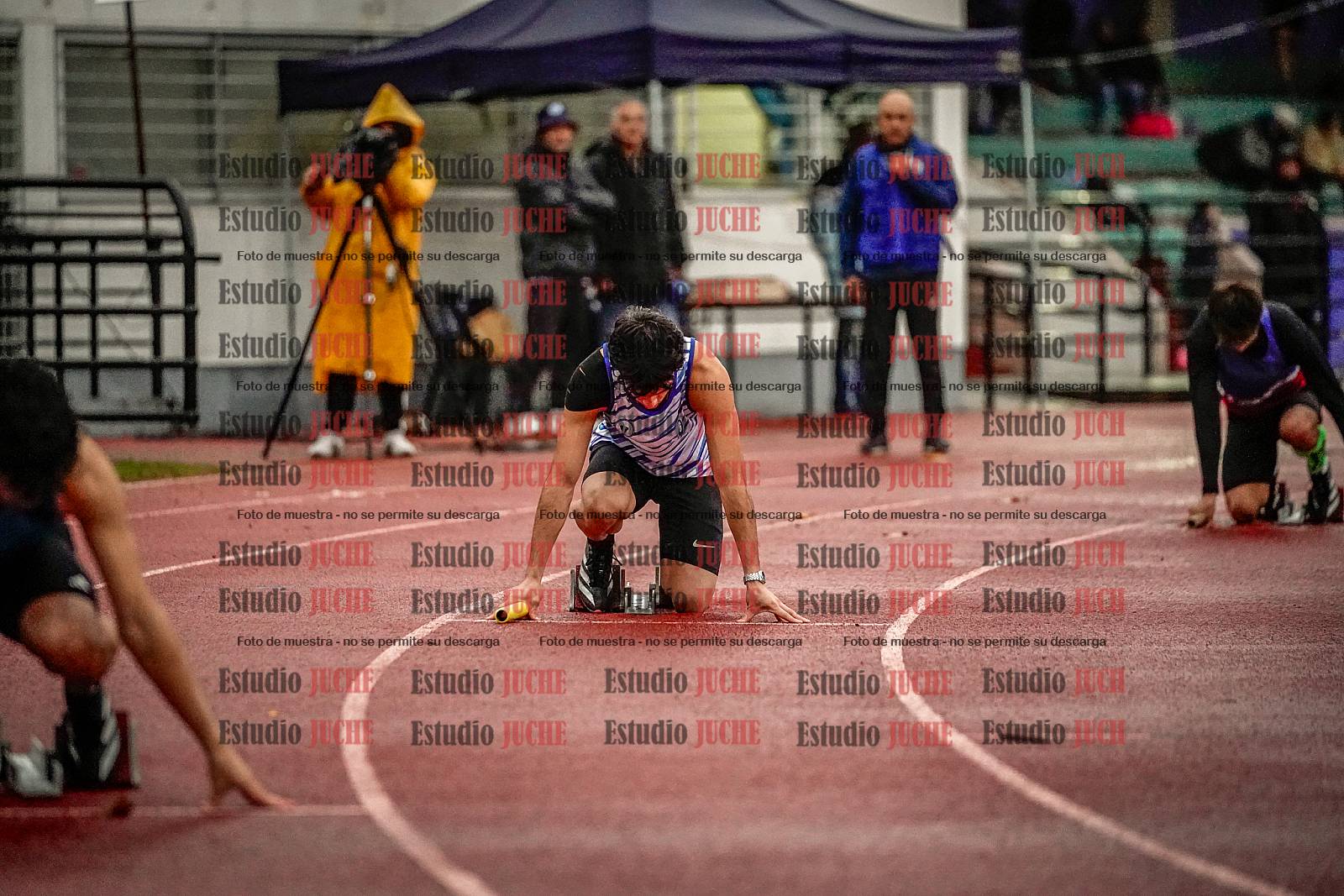 Fotos de las postas 4x100 m de varones