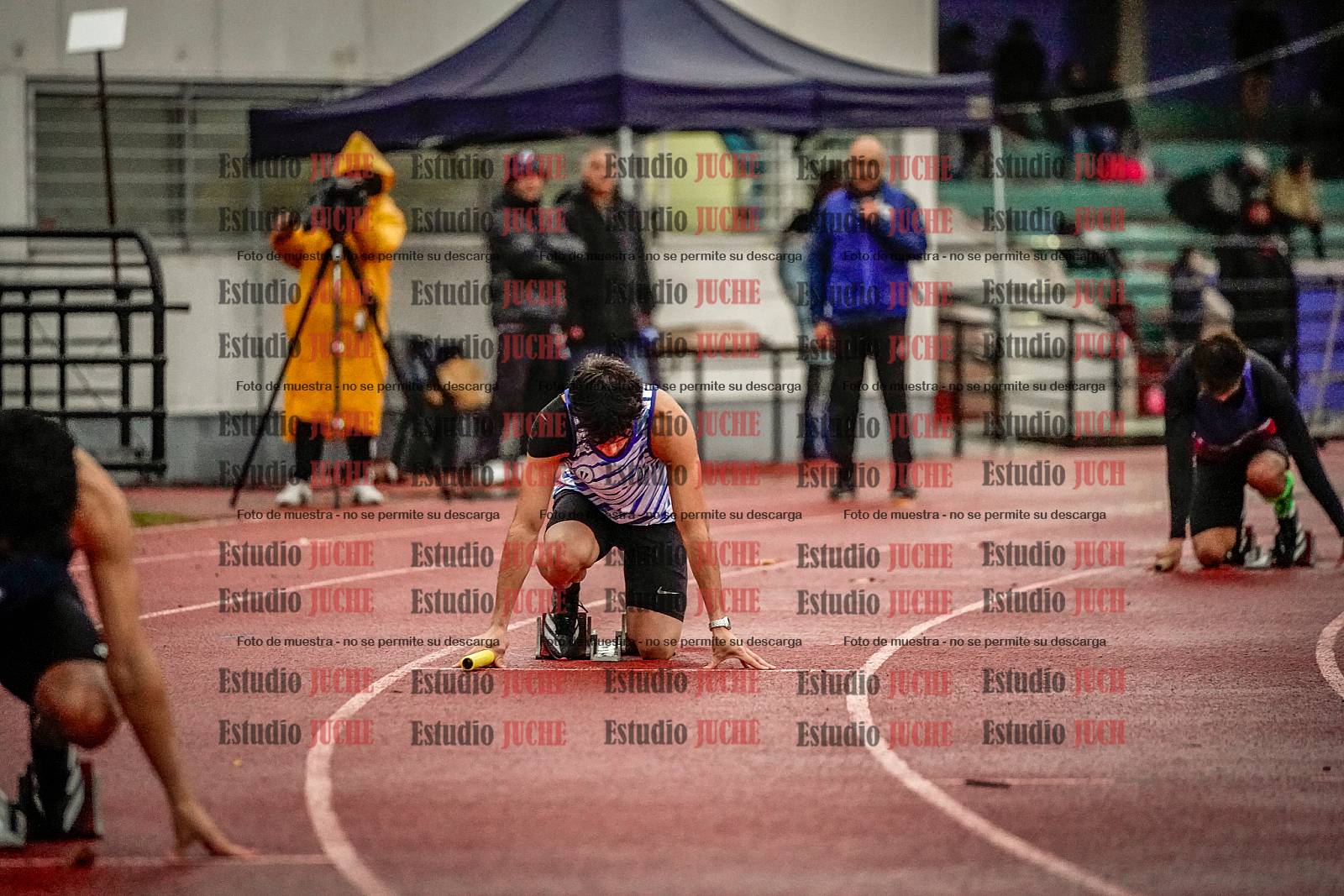 Fotos de las postas 4x100 m de varones