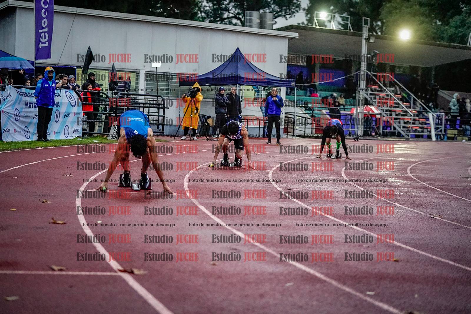 Fotos de las postas 4x100 m de varones