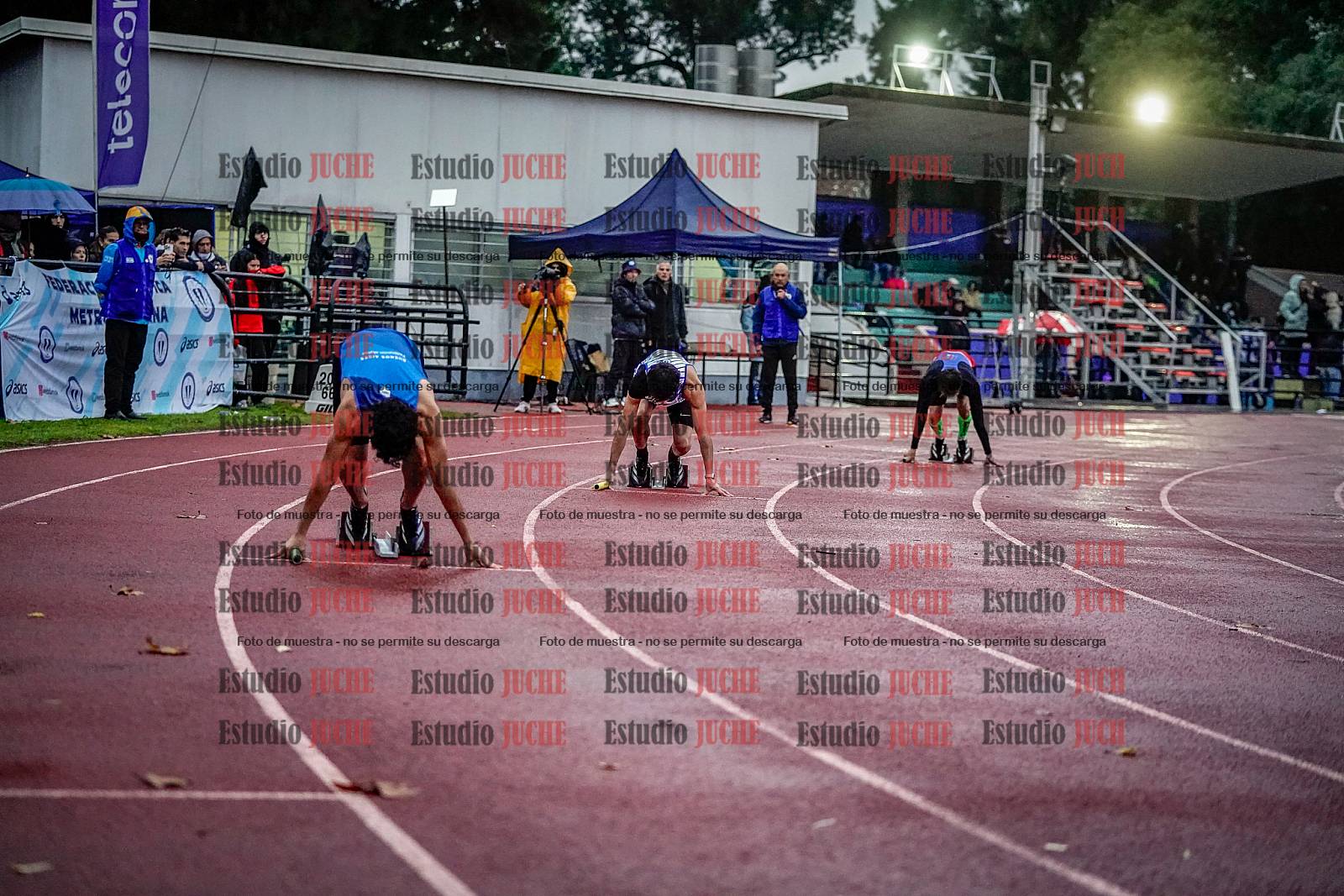 Fotos de las postas 4x100 m de varones