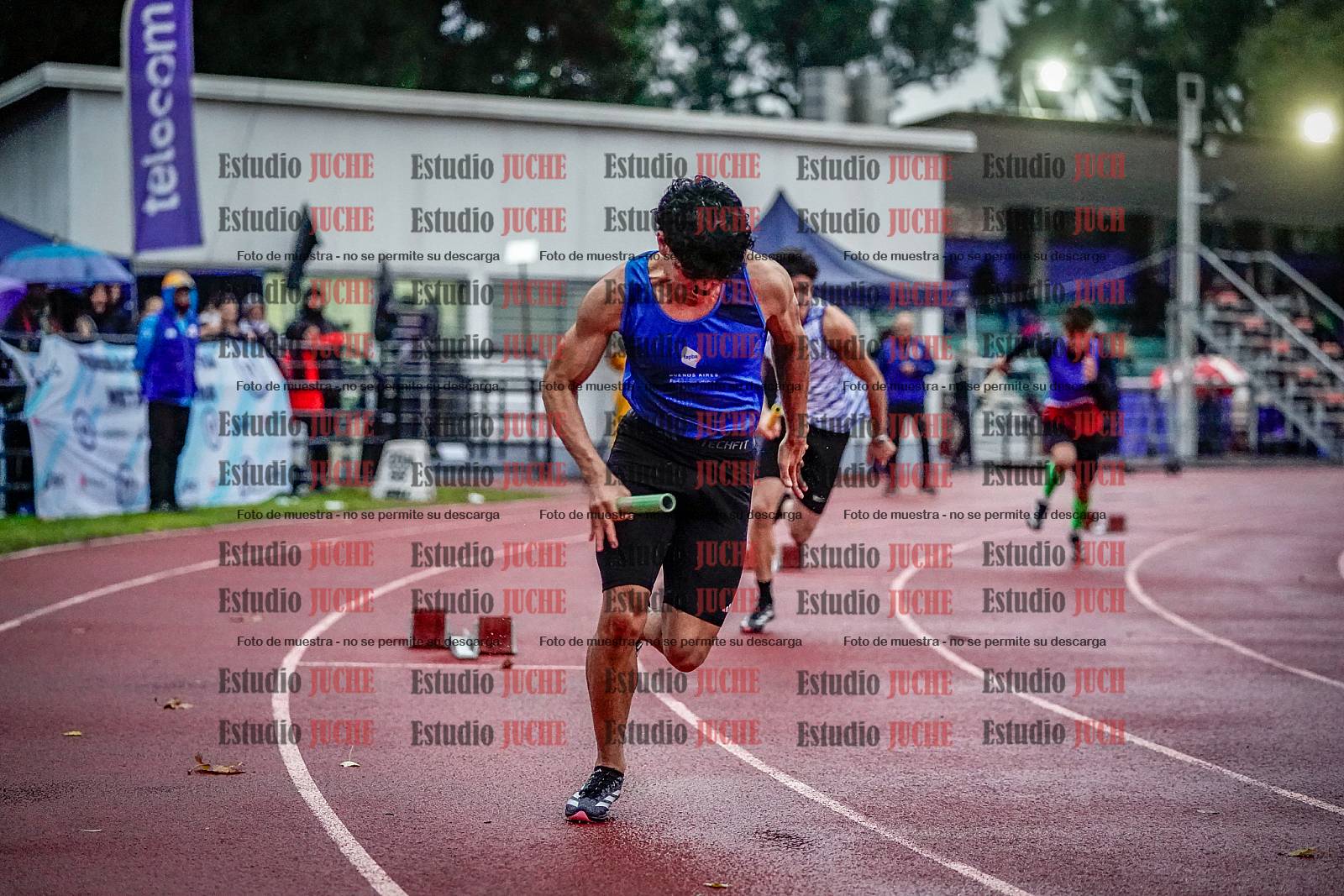 Fotos de las postas 4x100 m de varones
