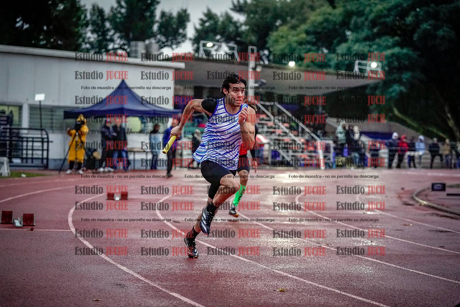 Fotos de las postas 4x100 m de varones