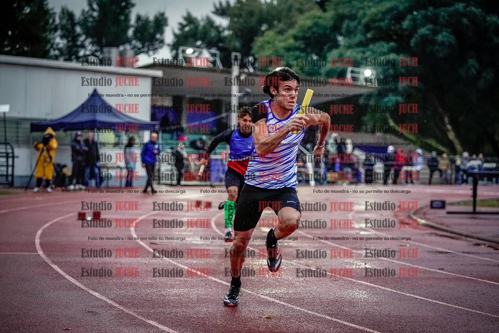 Fotos de las postas 4x100 m de varones