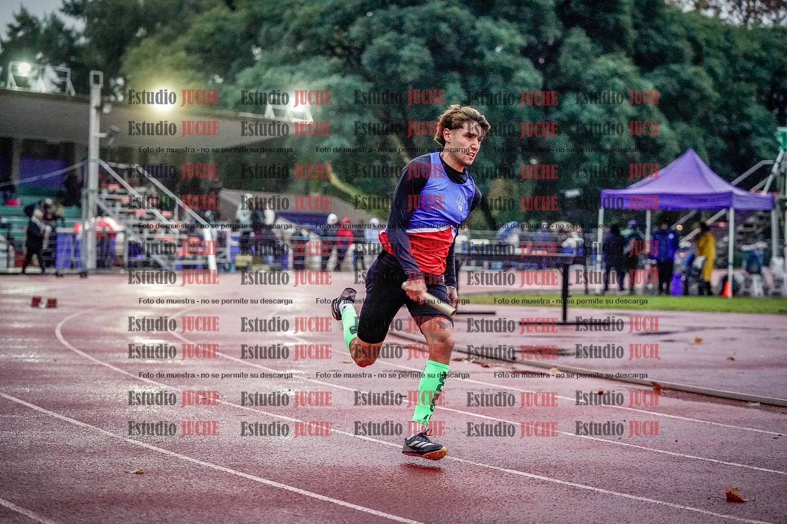 Fotos de las postas 4x100 m de varones