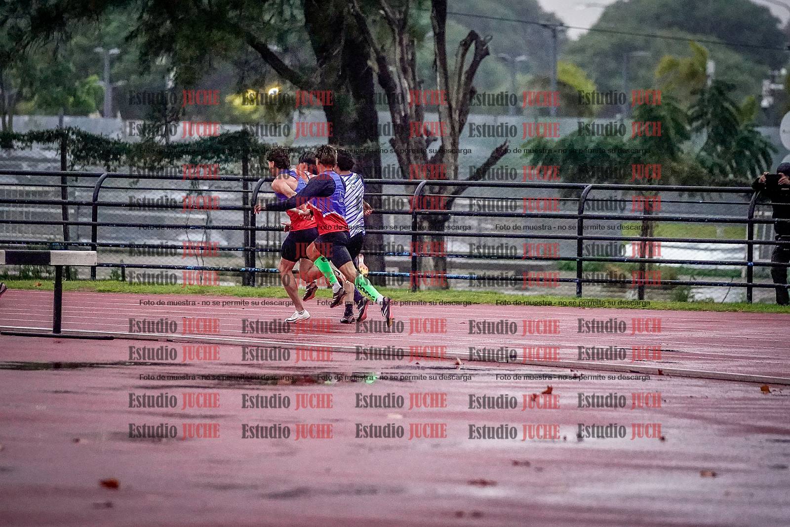 Fotos de las postas 4x100 m de varones