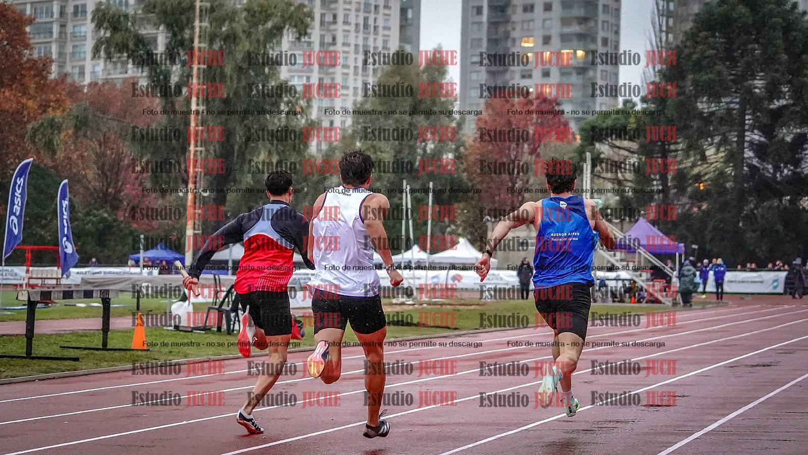 Fotos de las postas 4x100 m de varones
