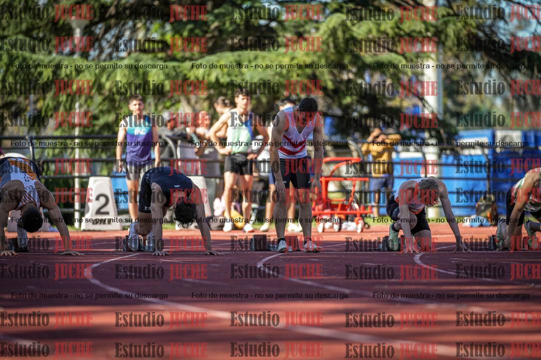 Fotos de los 100 m llanos de varones