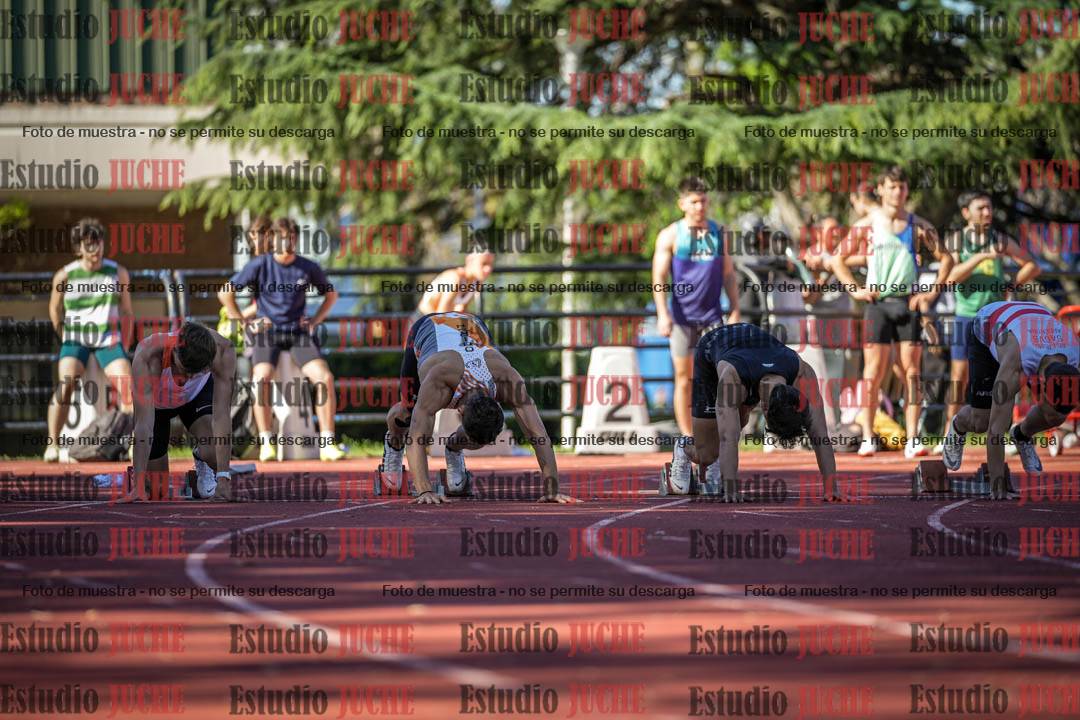 Fotos de los 100 m llanos de varones