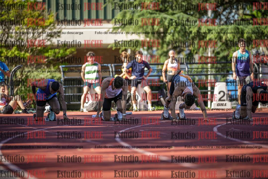 Fotos de los 100 m llanos de varones