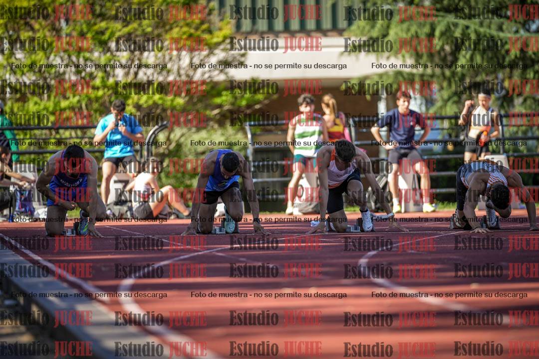 Fotos de los 100 m llanos de varones