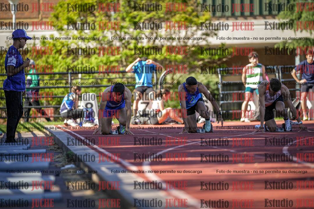 Fotos de los 100 m llanos de varones
