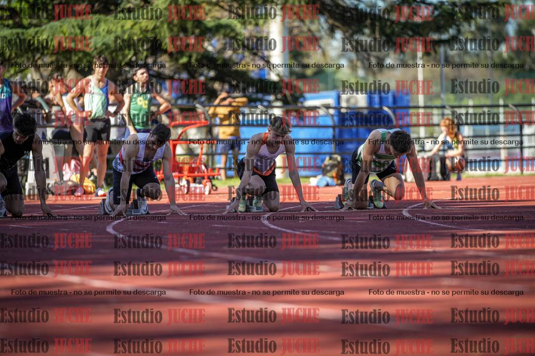 Fotos de los 100 m llanos de varones