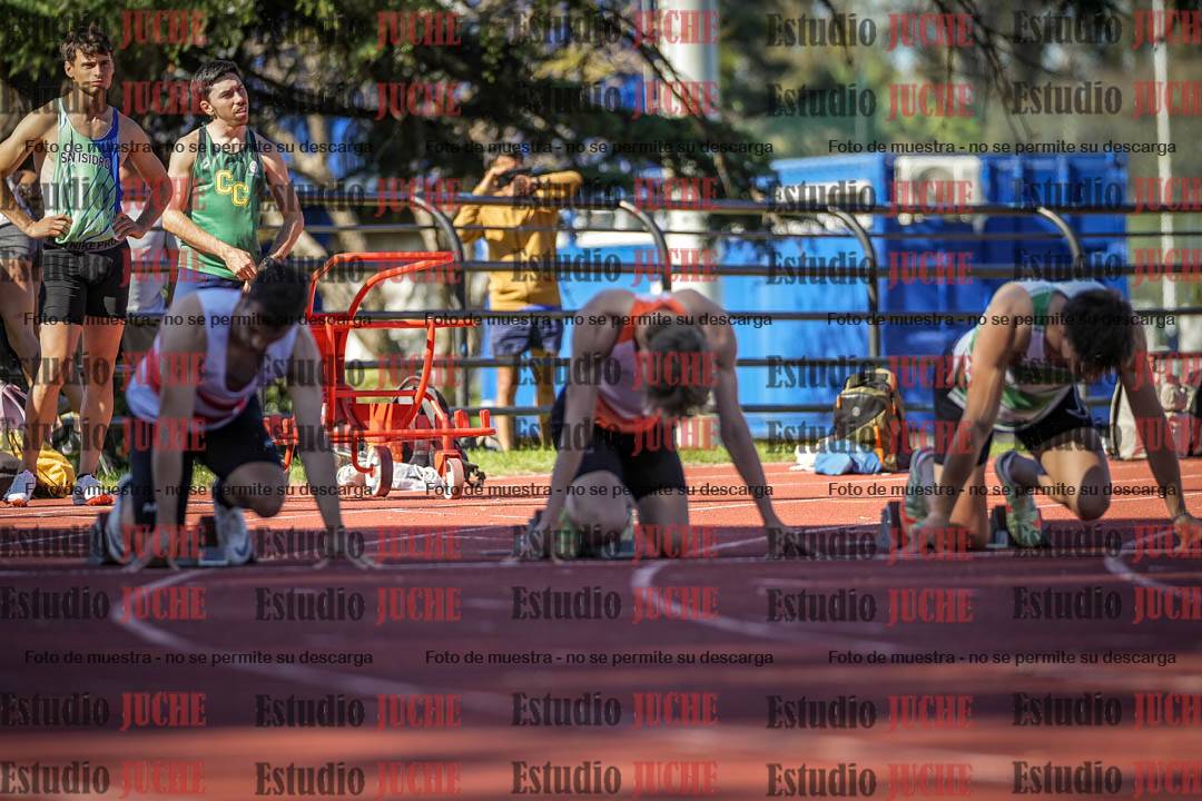 Fotos de los 100 m llanos de varones
