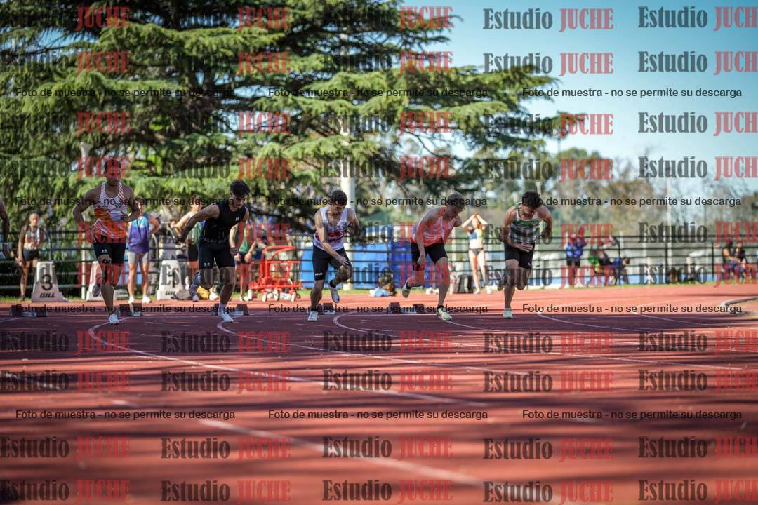 Fotos de los 100 m llanos de varones