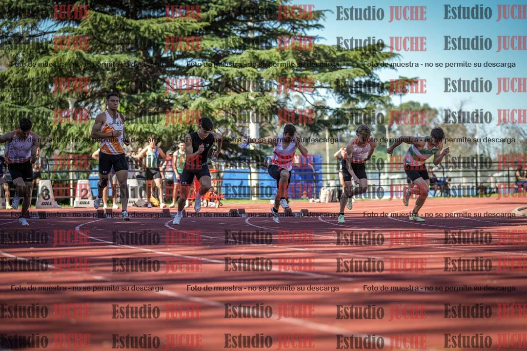 Fotos de los 100 m llanos de varones