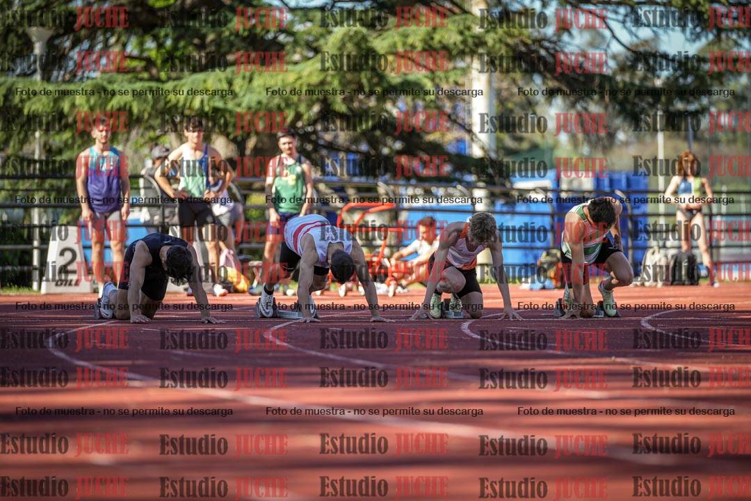 Fotos de los 100 m llanos de varones