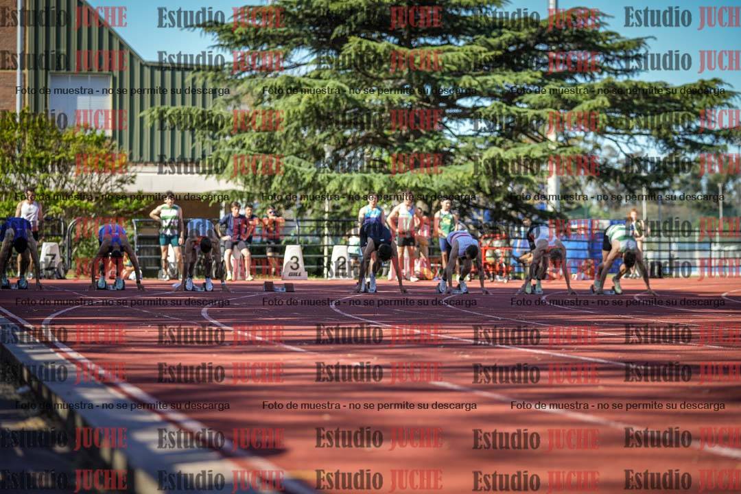 Fotos de los 100 m llanos de varones