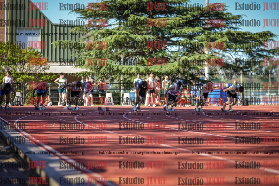 Fotos de los 100 m llanos de varones