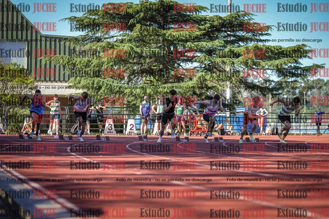 Fotos de los 100 m llanos de varones