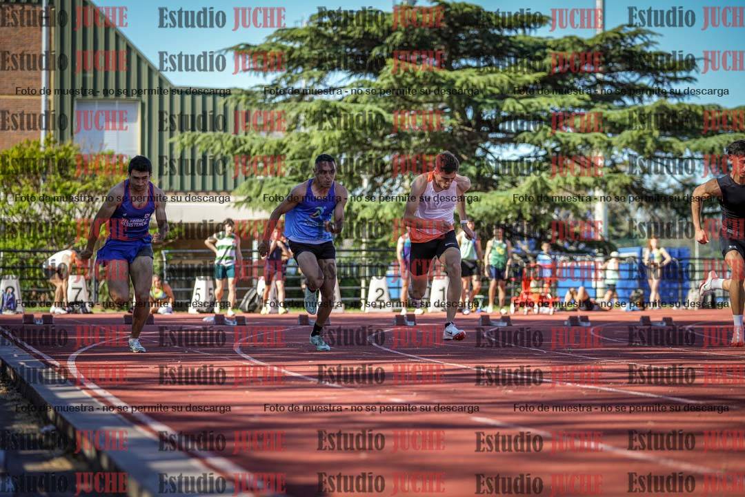 Fotos de los 100 m llanos de varones