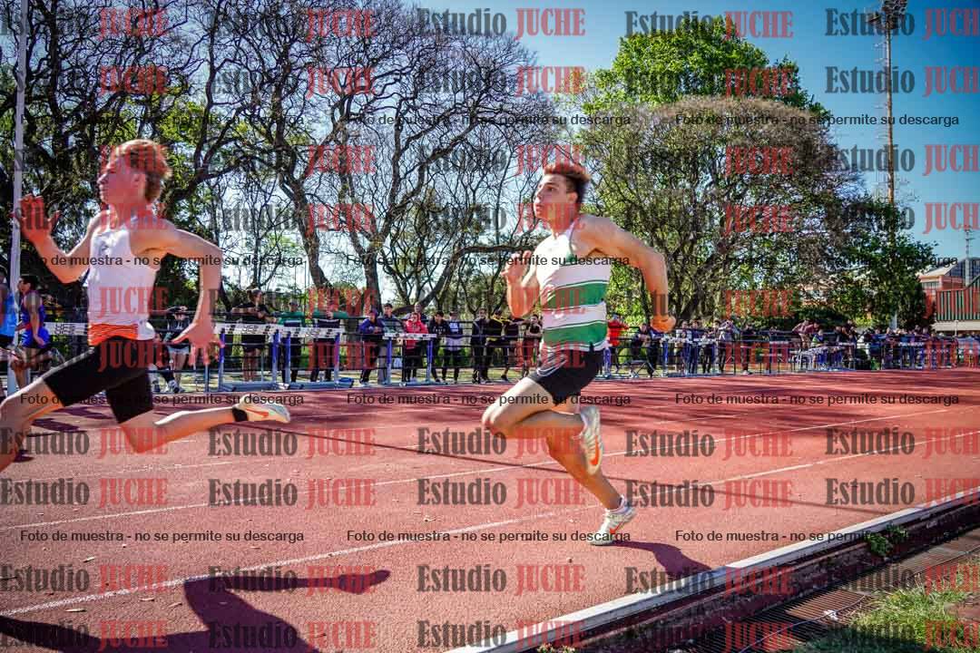 Fotos de los 100 m llanos de varones