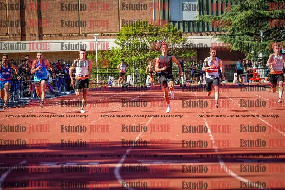 Fotos de los 100 m llanos de varones