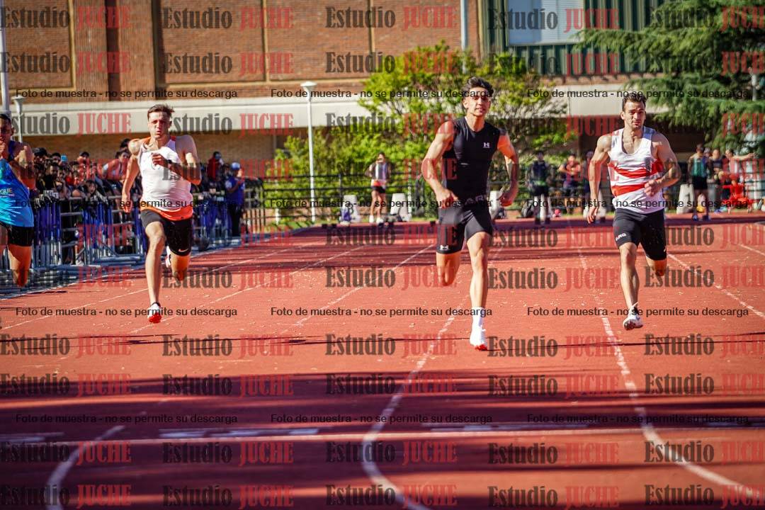 Fotos de los 100 m llanos de varones