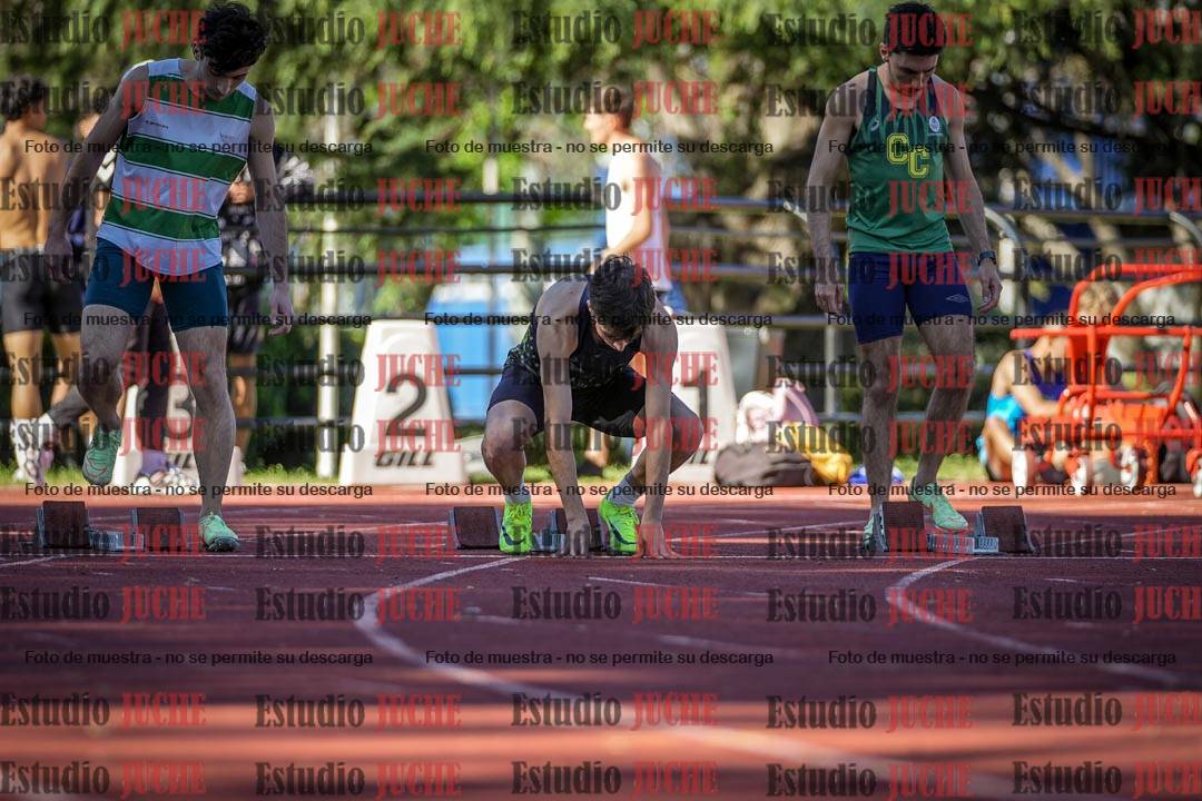 Fotos de los 100 m llanos de varones