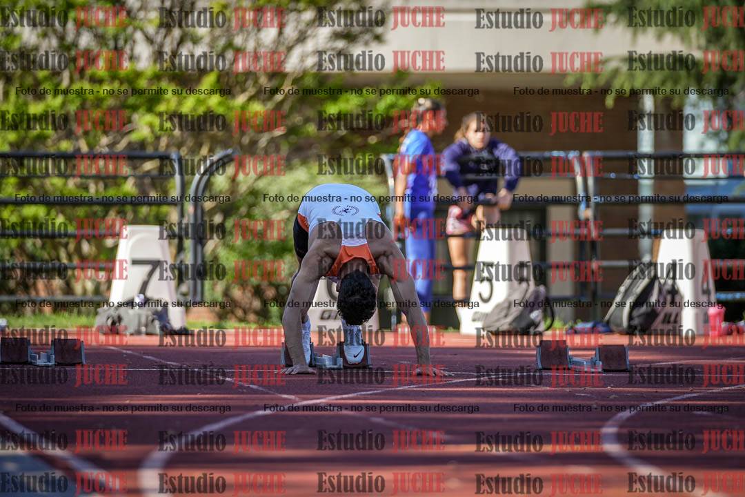 Fotos de los 100 m llanos de varones