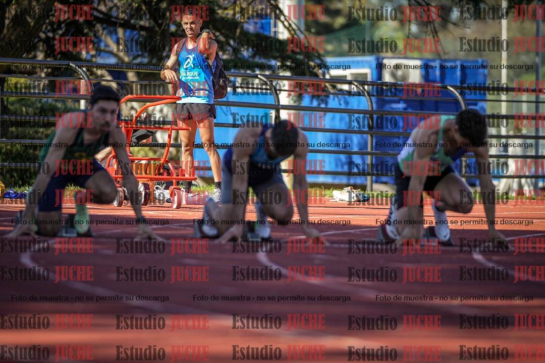 Fotos de los 100 m llanos de varones
