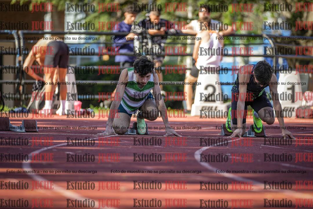 Fotos de los 100 m llanos de varones