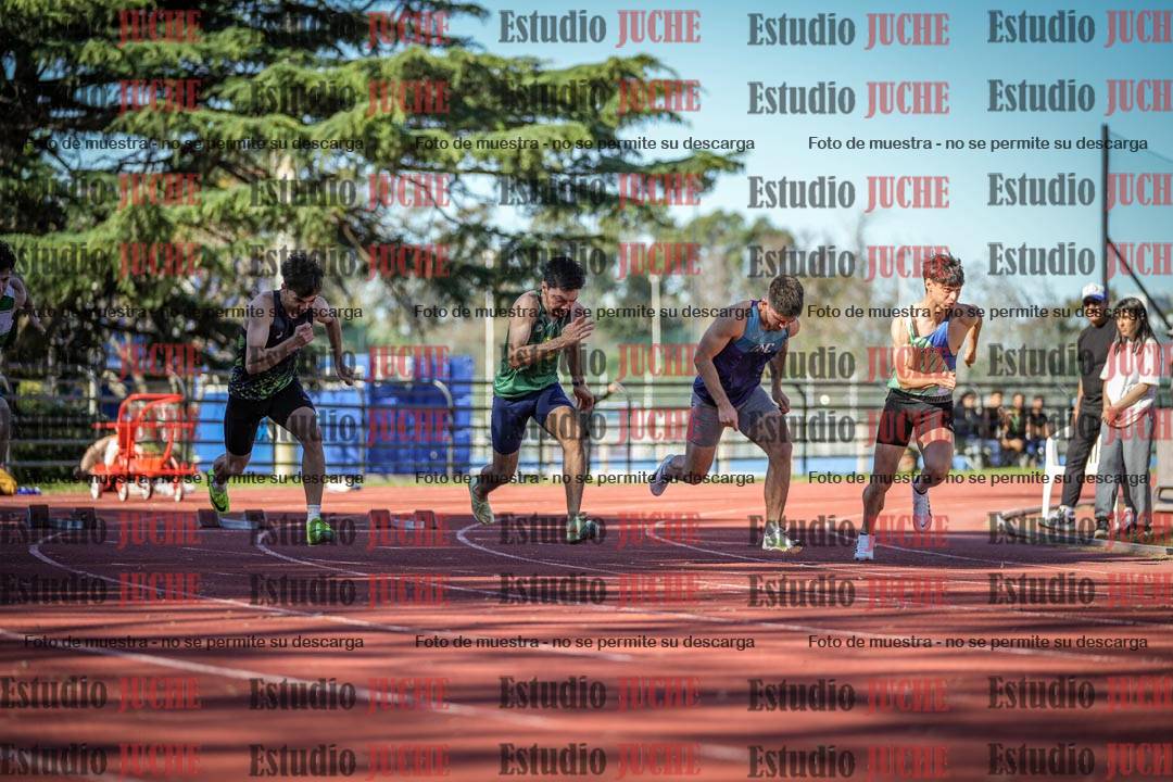 Fotos de los 100 m llanos de varones
