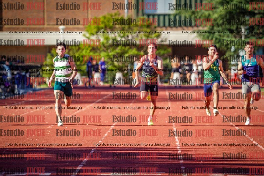 Fotos de los 100 m llanos de varones
