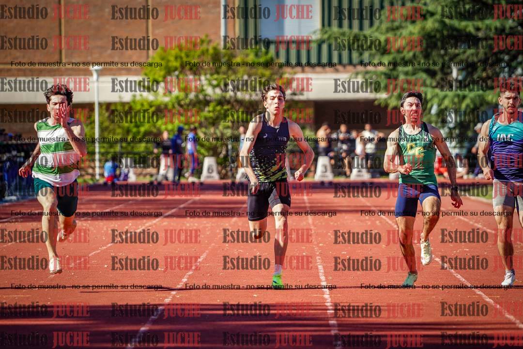 Fotos de los 100 m llanos de varones