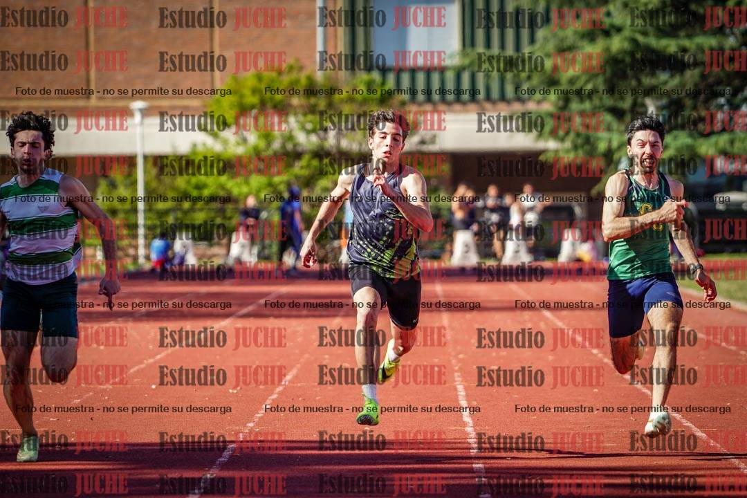 Fotos de los 100 m llanos de varones