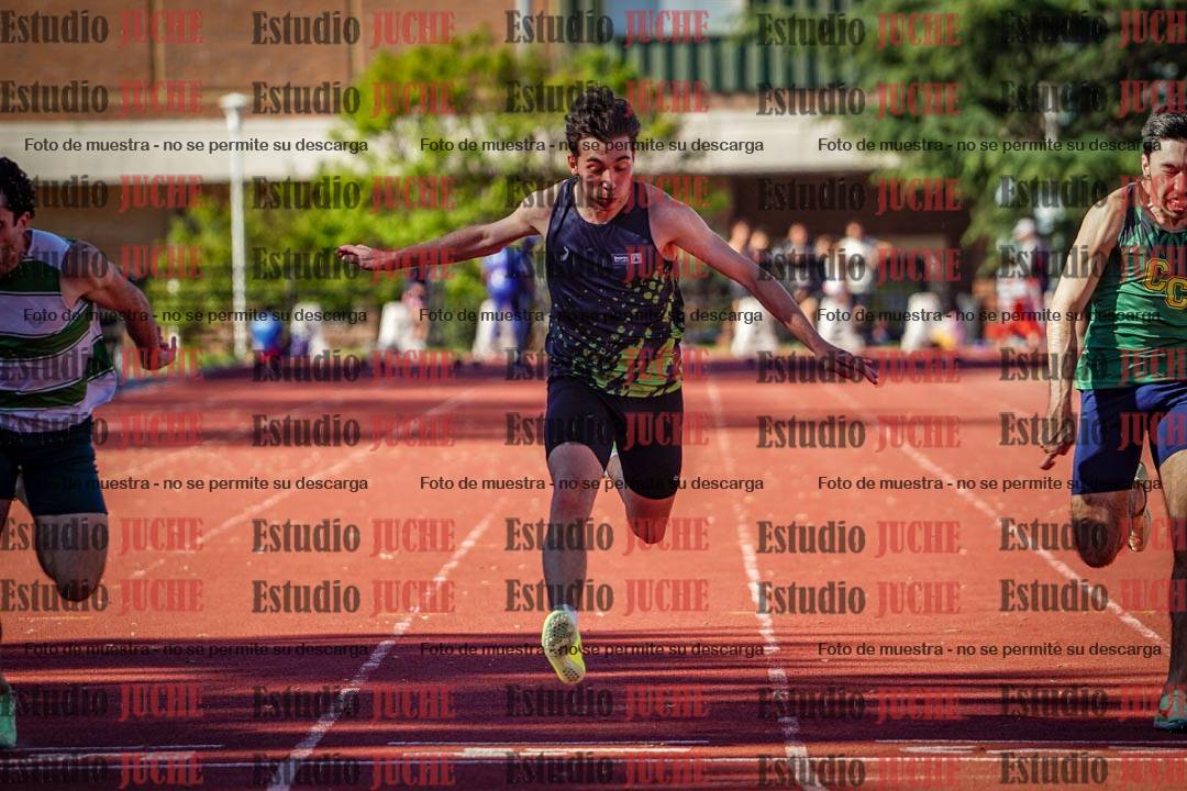 Fotos de los 100 m llanos de varones