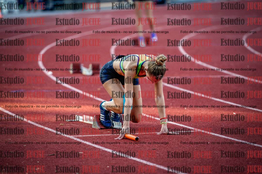 Fotos de los relevos 4x100 m de mujeres