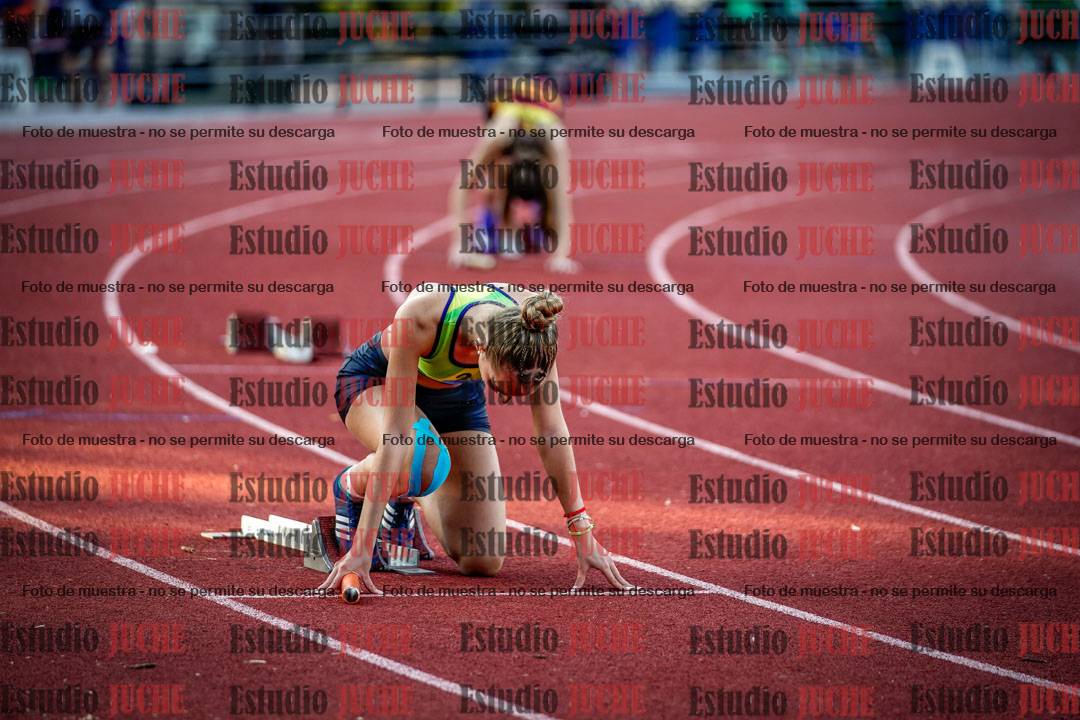 Fotos de los relevos 4x100 m de mujeres