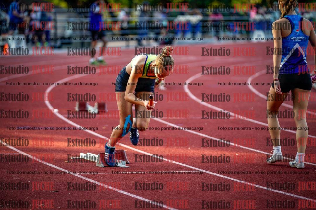 Fotos de los relevos 4x100 m de mujeres