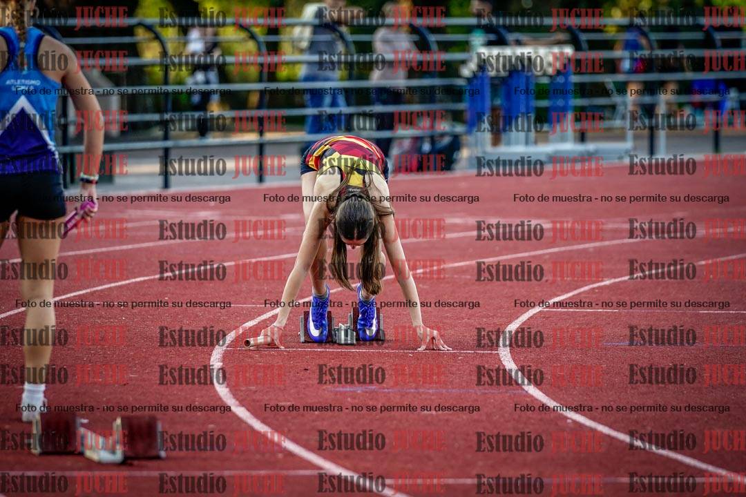 Fotos de los relevos 4x100 m de mujeres