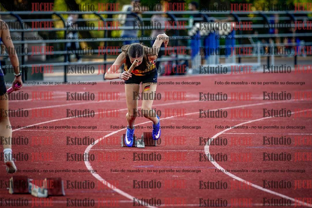 Fotos de los relevos 4x100 m de mujeres