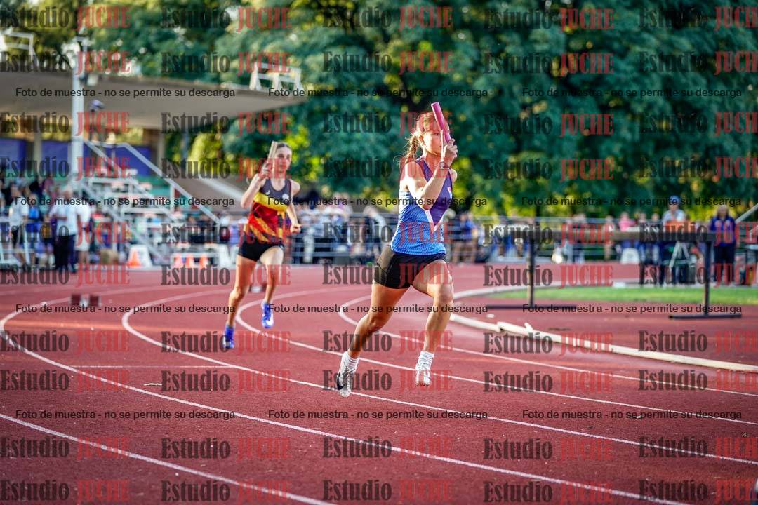 Fotos de los relevos 4x100 m de mujeres