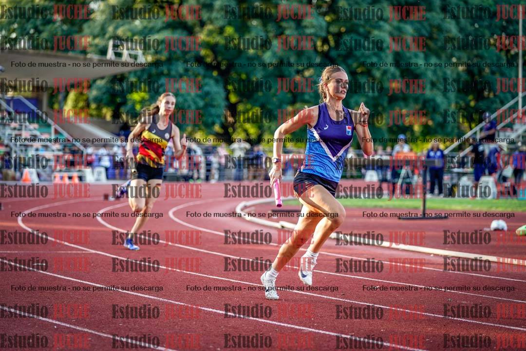 Fotos de los relevos 4x100 m de mujeres