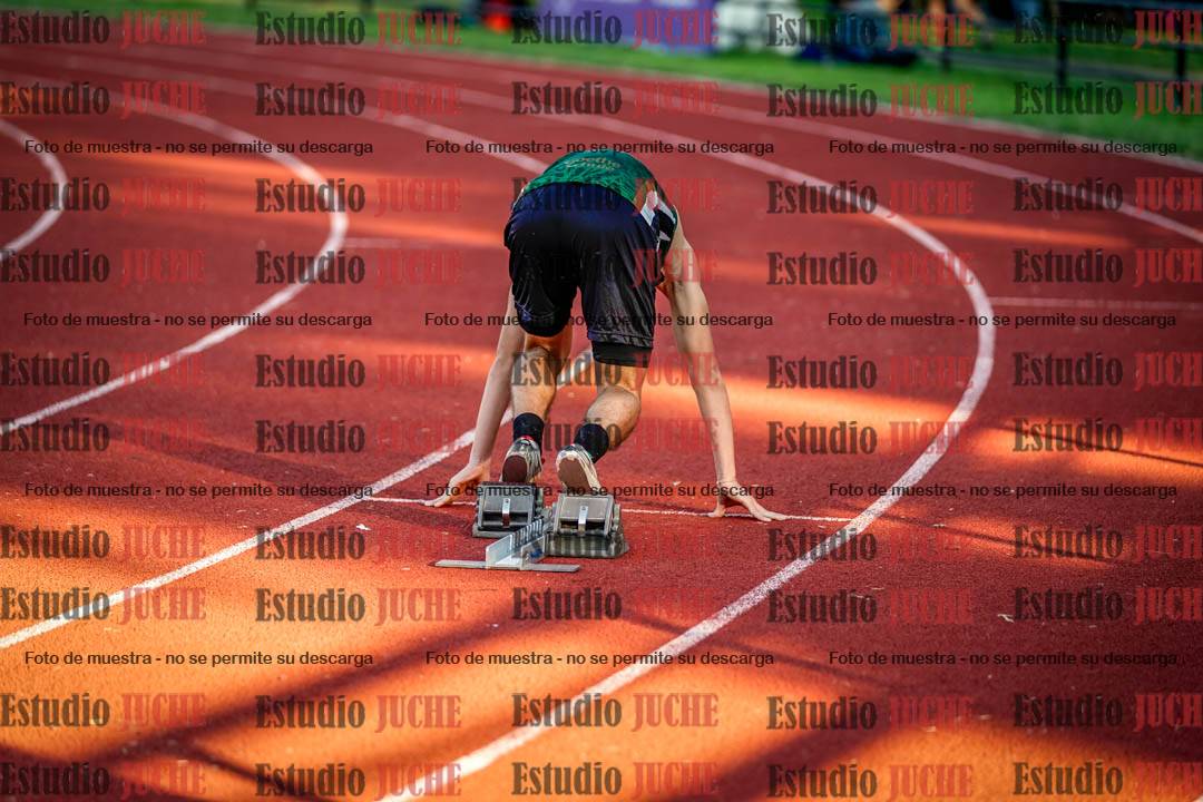 Fotos de los relevos 4x100 m de varones