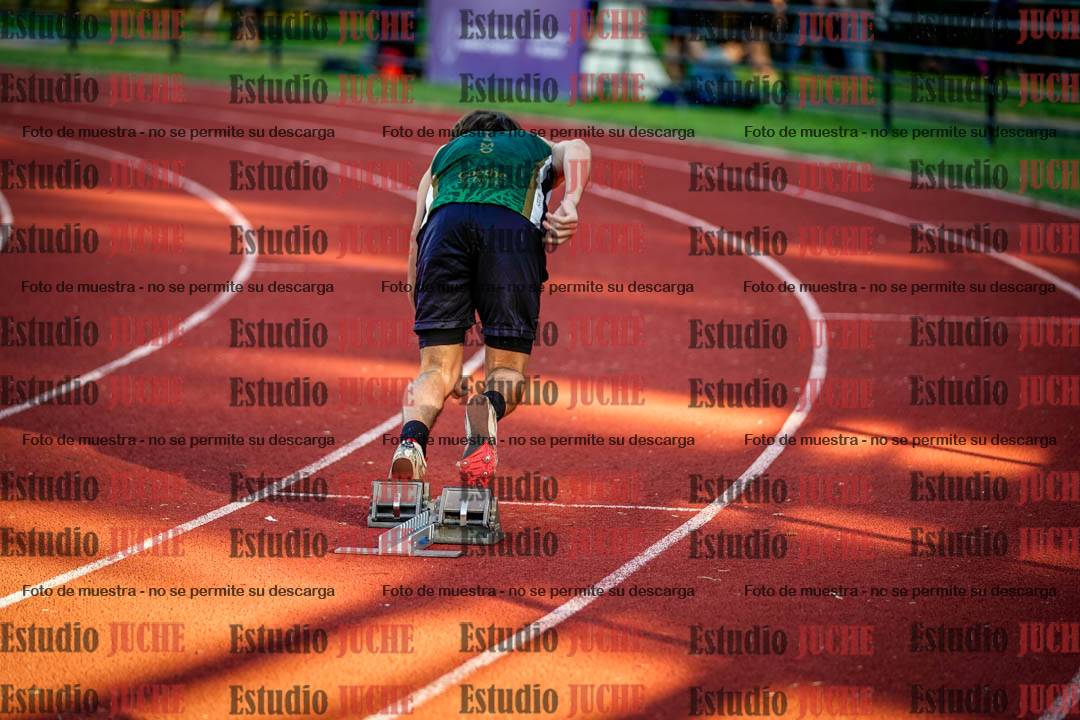 Fotos de los relevos 4x100 m de varones
