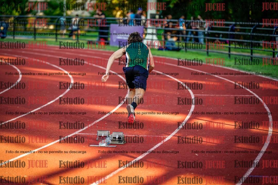 Fotos de los relevos 4x100 m de varones