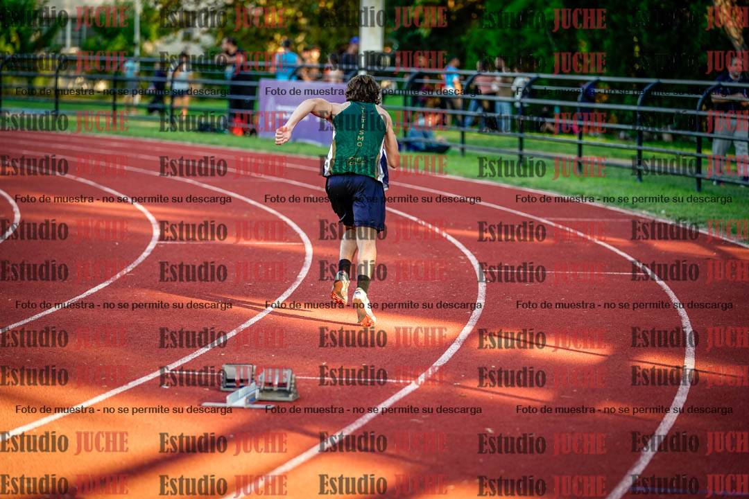 Fotos de los relevos 4x100 m de varones