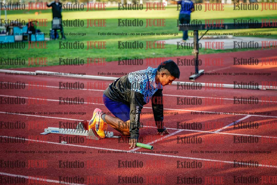 Fotos de los relevos 4x100 m de varones