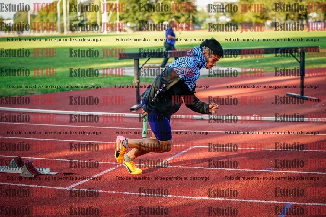 Fotos de los relevos 4x100 m de varones